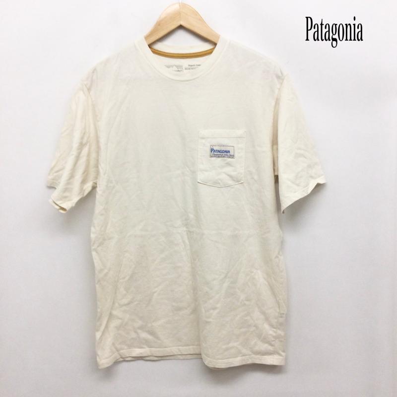 パタゴニア patagonia Tシャツ 半袖 patagonia パタゴニア メンズ ウォーター ピープル オーガニック ポケット Tシャツ 37734 S ロゴ、文字 白 / ホワイト / white メンズ USED 古着 中古 50165876