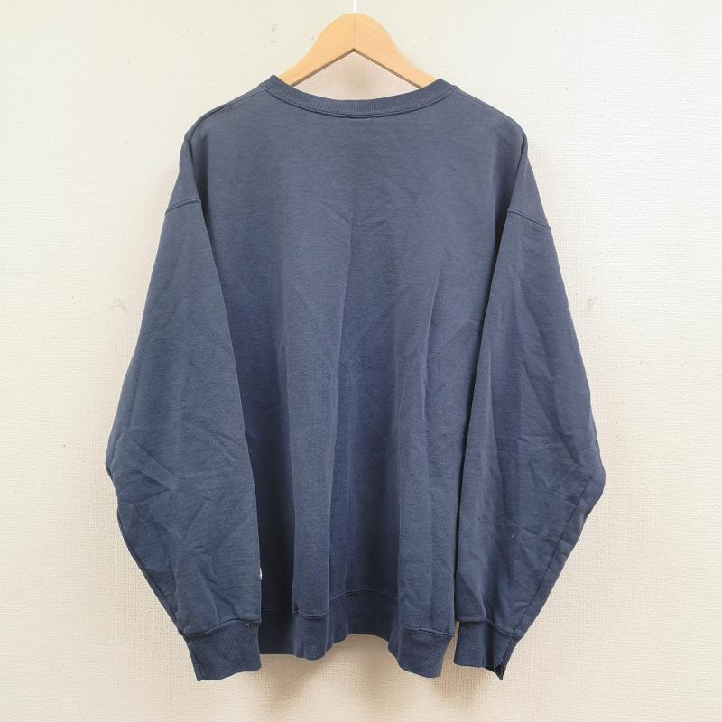 チャンピオン Champion トレーナー 長袖 90s メキシコ製 リバースウィーブ カレッジ 刺繍 裏起毛 クルーネック スウェット トレーナー L 紺 / ネイビー / navy メンズ USED 古着 中古 50165879