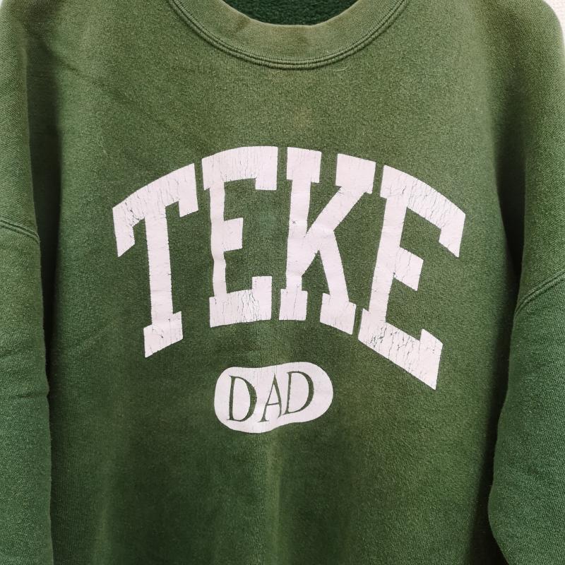 リー Lee トレーナー 長袖 USA製 カレッジ 大学 アーチロゴ ビッグシルエット 裏起毛 クルーネック スウェット トレーナー XL 緑 / グリーン / green メンズ USED 古着 中古 50165880