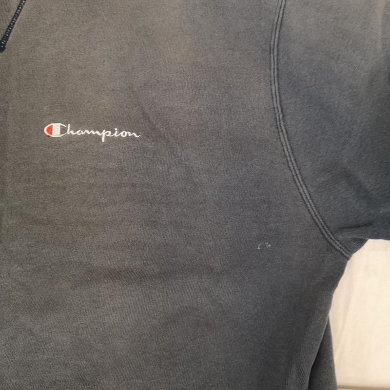 チャンピオン Champion トレーナー 長袖 90s メキシコ製 青刺繍タグ Vガゼット V字ステッチ 裏起毛 クルーネック スウェット トレーナー L 紺 / ネイビー / navy メンズ USED 古着 中古 50165881