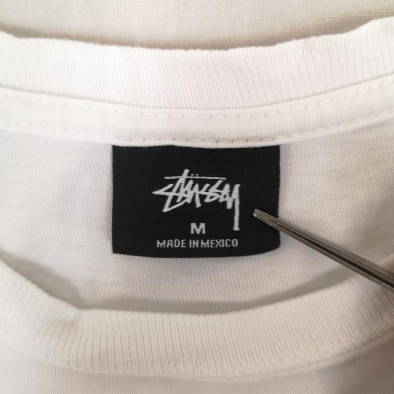 ステューシー STUSSY Tシャツ 半袖 00s メキシコ製 黒タグ 胸ポケット ワンポイント グラフィック 半袖 Tシャツ M 白 / ホワイト / white メンズ USED 古着 中古 50165883