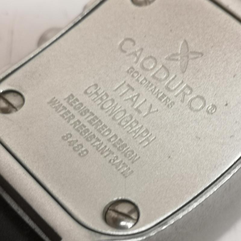 古着 USED 腕時計 アナログ（クォーツ式） CAODURO クロノグラフ アナログ 時計 8489 - 黒 / ブラック / black X 銀 / シルバー / silver color メンズ USED 古着 中古 50165888