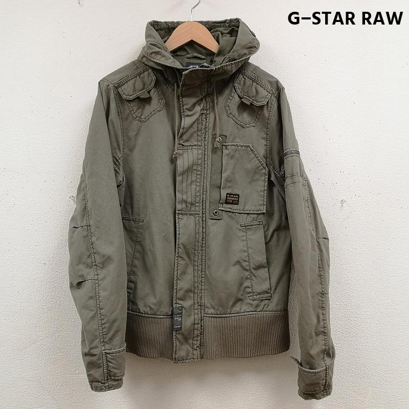 ジースターロゥ G-STAR RAW ジャケット、上着 フライトジャケット ミリタリー ギミック ウォッシュ ニットリブ フライトジャケット GS3301 M カーキ / カーキ / khaki メンズ USED 古着 中古 50165895
