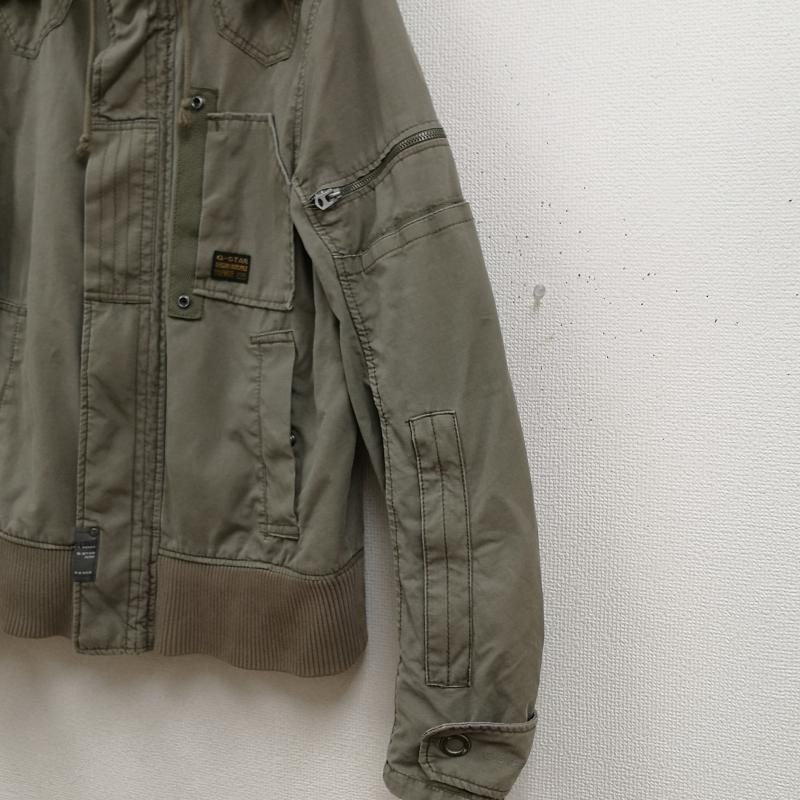 ジースターロゥ G-STAR RAW ジャケット、上着 フライトジャケット ミリタリー ギミック ウォッシュ ニットリブ フライトジャケット GS3301 M カーキ / カーキ / khaki メンズ USED 古着 中古 50165895