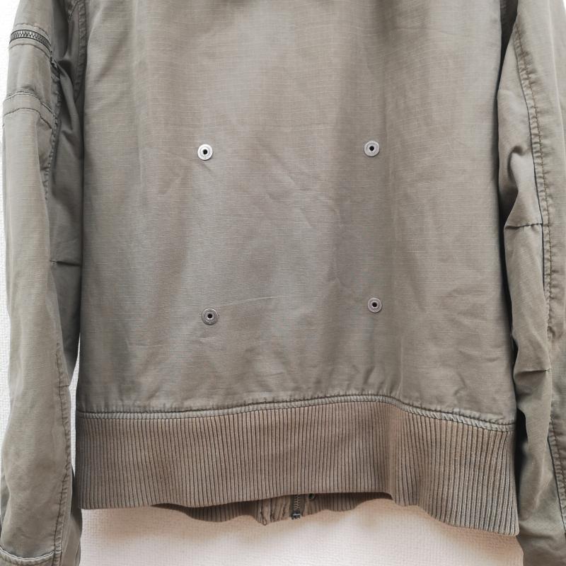 ジースターロゥ G-STAR RAW ジャケット、上着 フライトジャケット ミリタリー ギミック ウォッシュ ニットリブ フライトジャケット GS3301 M カーキ / カーキ / khaki メンズ USED 古着 中古 50165895