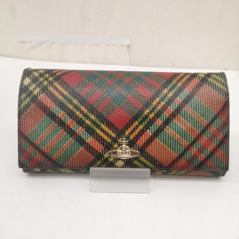 ヴィヴィアンウエストウッド Vivienne Westwood 財布 長財布 長財布 タータンチェック ロングウォレット - レディース USED 古着 中古 50165901