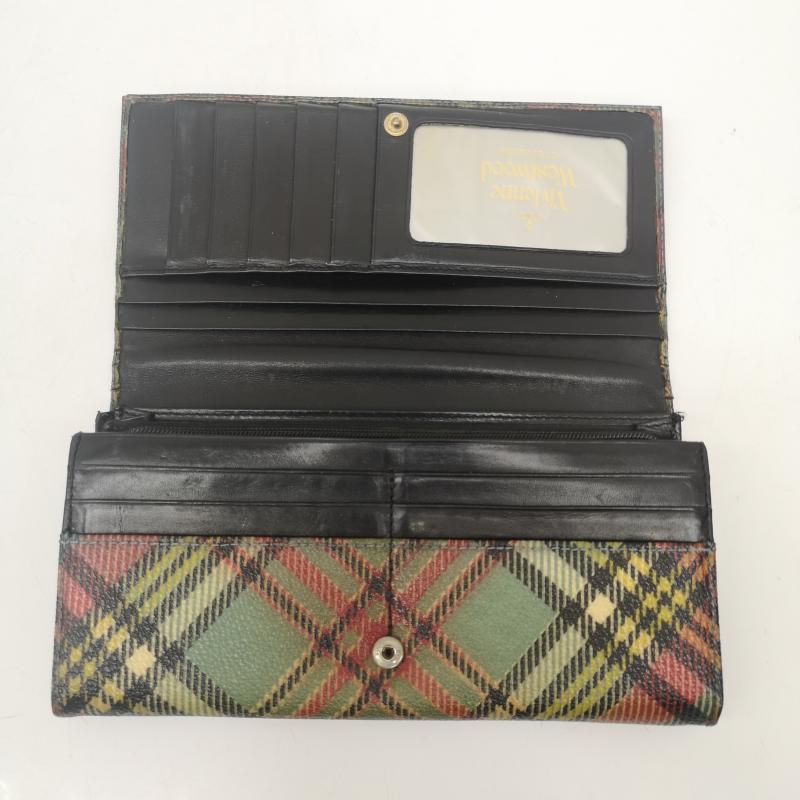 ヴィヴィアンウエストウッド Vivienne Westwood 財布 長財布 長財布 タータンチェック ロングウォレット - レディース USED 古着 中古 50165901