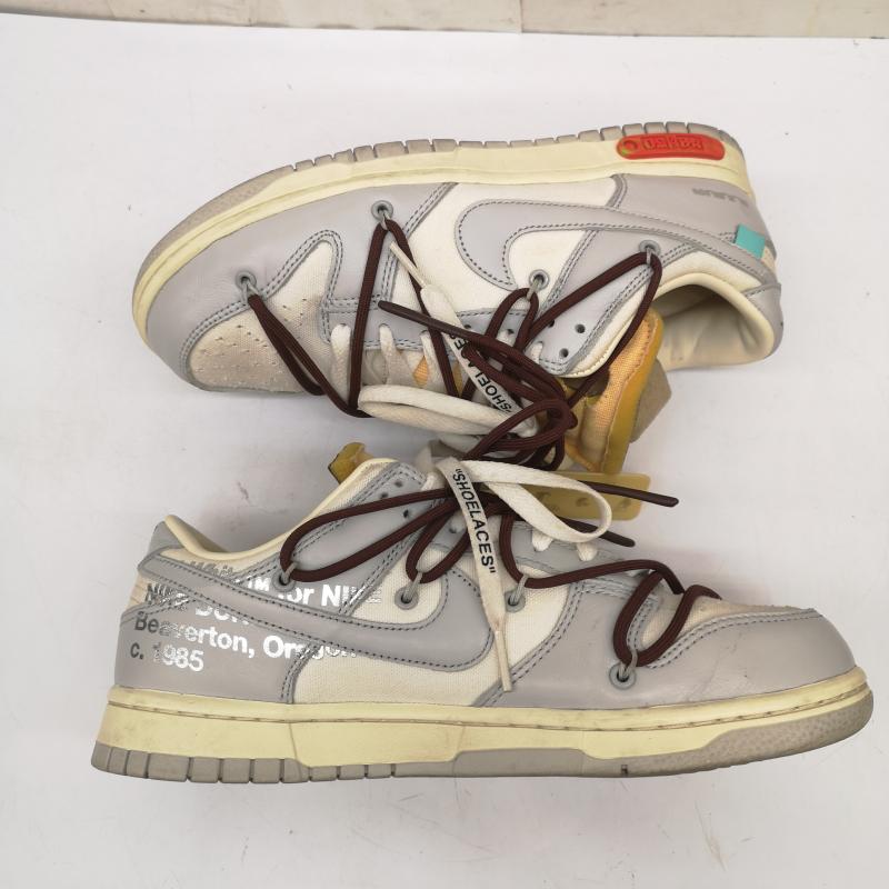 ナイキ NIKE スニーカー スニーカー OFF-WHITE コラボ DUNK LOW LOT 46 OF 50 DM1602-102 スニーカー 25.5cm メンズ USED 古着 中古 50165905