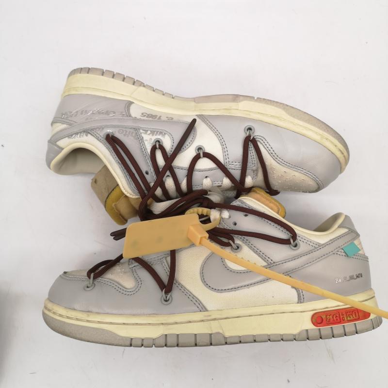 ナイキ NIKE スニーカー スニーカー OFF-WHITE コラボ DUNK LOW LOT 46 OF 50 DM1602-102 スニーカー 25.5cm メンズ USED 古着 中古 50165905