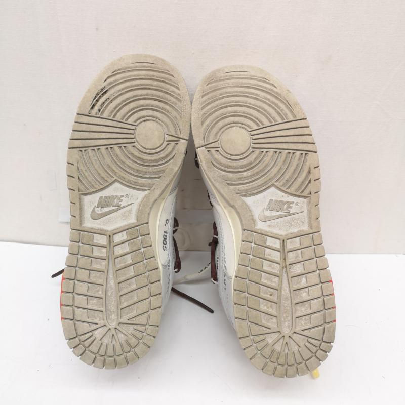 ナイキ NIKE スニーカー スニーカー OFF-WHITE コラボ DUNK LOW LOT 46 OF 50 DM1602-102 スニーカー 25.5cm メンズ USED 古着 中古 50165905