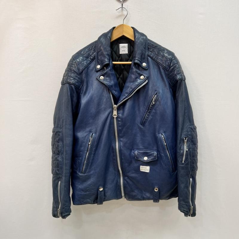 ベドウィン BEDWIN ジャケット、上着 ライダース シープスキン レザー ダブル ライダースジャケット 3 青 / ブルー / blue メンズ USED 古着 中古 50165911
