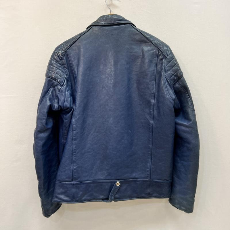 ベドウィン BEDWIN ジャケット、上着 ライダース シープスキン レザー ダブル ライダースジャケット 3 青 / ブルー / blue メンズ USED 古着 中古 50165911