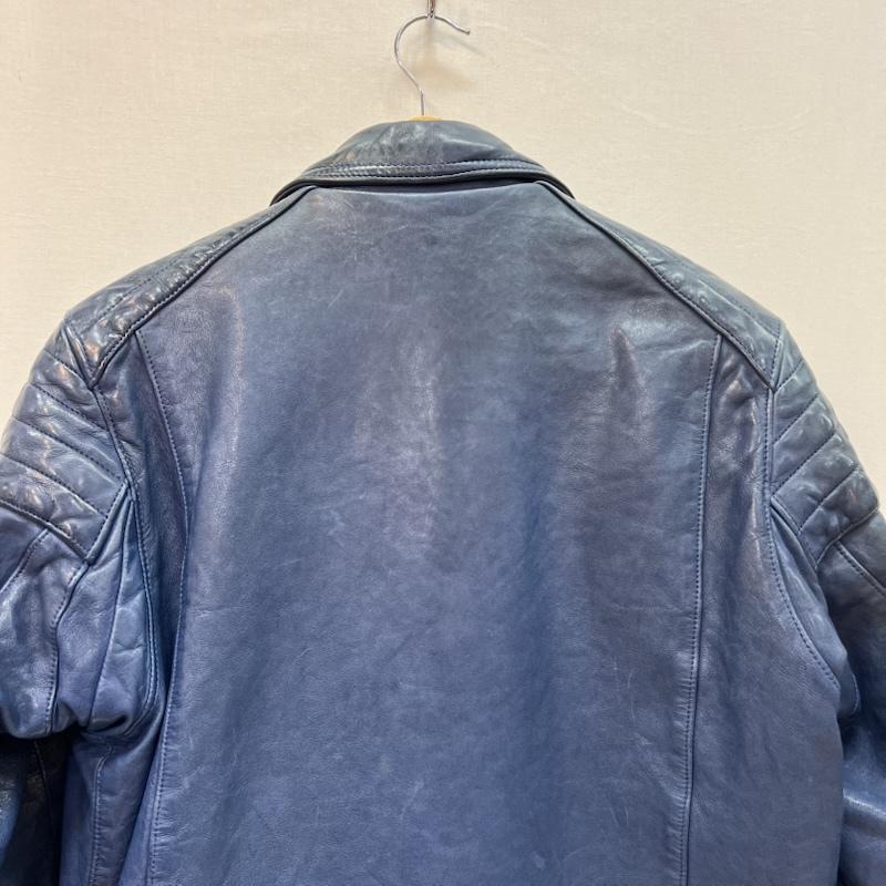 ベドウィン BEDWIN ジャケット、上着 ライダース シープスキン レザー ダブル ライダースジャケット 3 青 / ブルー / blue メンズ USED 古着 中古 50165911