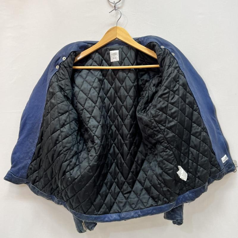 ベドウィン BEDWIN ジャケット、上着 ライダース シープスキン レザー ダブル ライダースジャケット 3 青 / ブルー / blue メンズ USED 古着 中古 50165911