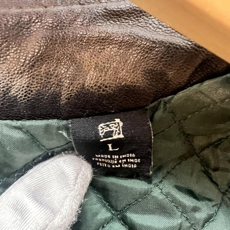 スコッチアンドソーダ SCOTCH＆SODA ジャケット、上着 ライダース ゴートレザー シングル ライダースジャケット ヴィンテージ加工 L 茶 / ブラウン / brown メンズ USED 古着 中古 50165913