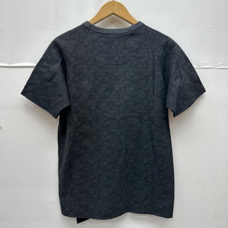 コーチ COACH Tシャツ 半袖 champion スパンコール ロゴ シグネチャー 総柄 Tシャツ XS ダークグレー / ダークグレー / メンズ USED 古着 中古 50165924