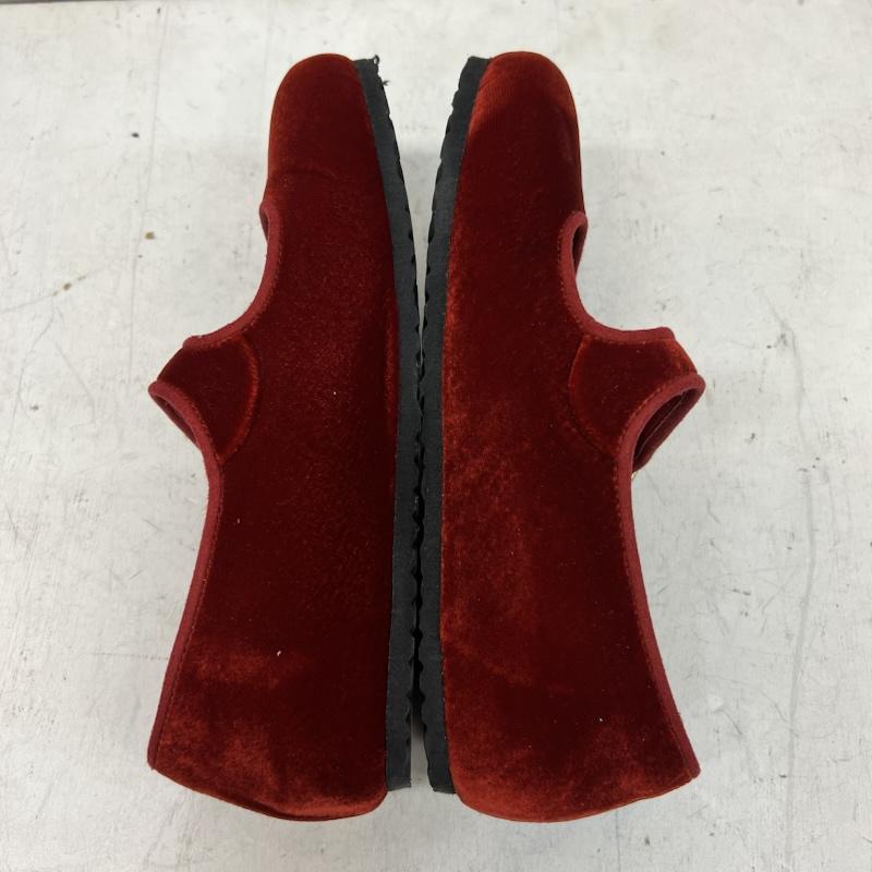 ビルケンシュトック BIRKENSTOCK カジュアルシューズ カジュアルシューズ Santa Clarita メリージェーン フラットシューズ ベロア 24.5cm 赤 / レッド / red レディース USED 古着 中古 50165925
