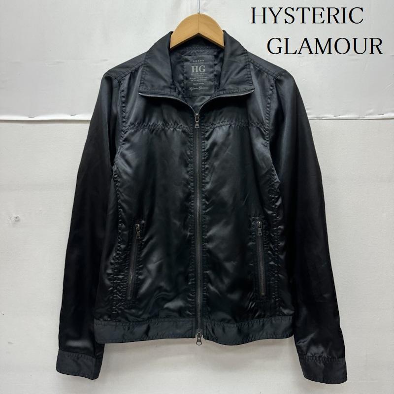 ヒステリックグラマー HYSTERIC GLAMOUR ジャケット、上着 ジャンパー、ブルゾン ヒスガール 刺繍 サテン ジップ ジャケット 4AB-1411 S 黒 / ブラック / black メンズ USED 古着 中古 50165929