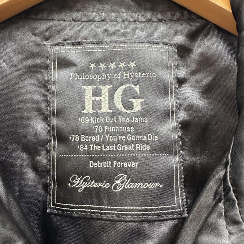 ヒステリックグラマー HYSTERIC GLAMOUR ジャケット、上着 ジャンパー、ブルゾン ヒスガール 刺繍 サテン ジップ ジャケット 4AB-1411 S 黒 / ブラック / black メンズ USED 古着 中古 50165929