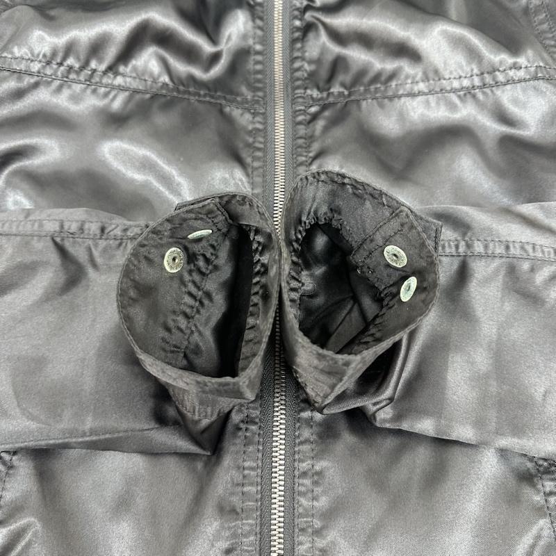 ヒステリックグラマー HYSTERIC GLAMOUR ジャケット、上着 ジャンパー、ブルゾン ヒスガール 刺繍 サテン ジップ ジャケット 4AB-1411 S 黒 / ブラック / black メンズ USED 古着 中古 50165929
