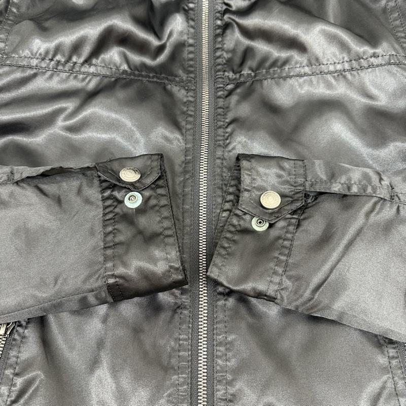 ヒステリックグラマー HYSTERIC GLAMOUR ジャケット、上着 ジャンパー、ブルゾン ヒスガール 刺繍 サテン ジップ ジャケット 4AB-1411 S 黒 / ブラック / black メンズ USED 古着 中古 50165929