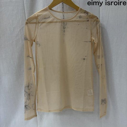 エイミーイストワール eimy istoire トップス トップス タトゥースキンシアートップス 1123112718 FREE プリント ベージュ / ベージュ / beige レディース USED 古着 中古 50165936