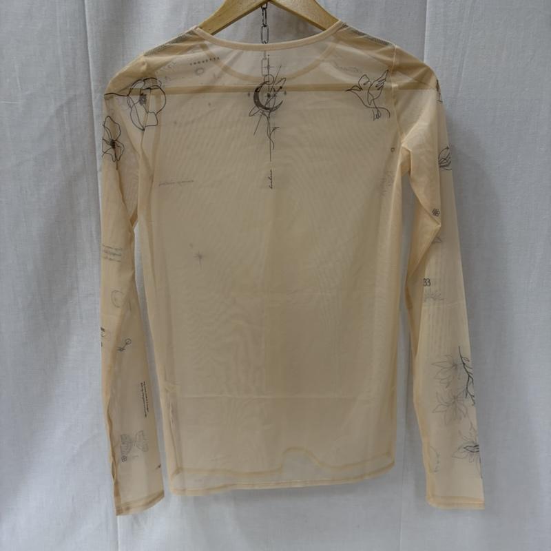 エイミーイストワール eimy istoire トップス トップス タトゥースキンシアートップス 1123112718 FREE プリント ベージュ / ベージュ / beige レディース USED 古着 中古 50165936