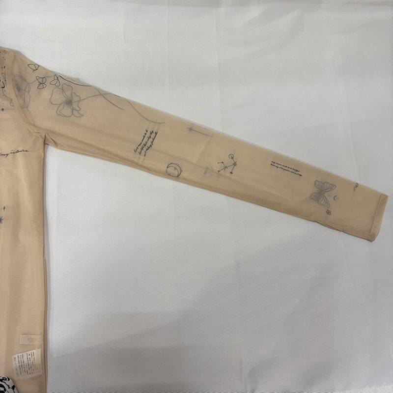 エイミーイストワール eimy istoire トップス トップス タトゥースキンシアートップス 1123112718 FREE プリント ベージュ / ベージュ / beige レディース USED 古着 中古 50165936