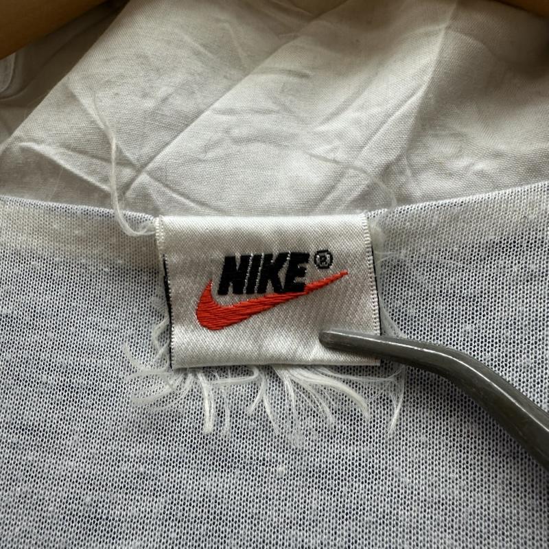 ナイキ NIKE ジャケット、上着 ジャンパー、ブルゾン 90s 銀タグ ロゴ 刺繍 ナイロン ジャケット - 青 / ブルー / blue X 白 / ホワイト / white メンズ USED 古着 中古 50165939