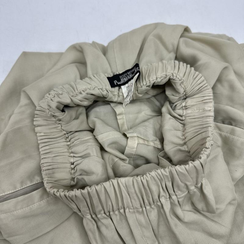 イッセイミヤケペルマネンテ ISSEY MIYAKE PERMANENTE パンツ スラックス レーヨン イージー パンツ PE51-FF258 M ベージュ / ベージュ / beige レディース USED 古着 中古 50165942