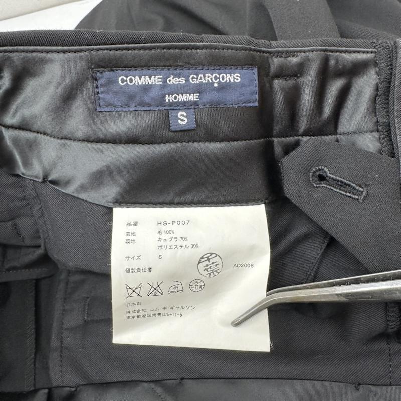 コムデギャルソンオム COMME des GARCONS HOMME パンツ スラックス 07SS 2タック ウール スラックス HS-P007 S 黒 / ブラック / black メンズ USED 古着 中古 50165943