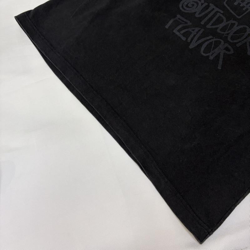 ステューシー STUSSY Tシャツ 長袖 Outdoor Flavor オールドステューシー 黒タグ期 ショーンフォントロゴ スカルグラフィック ロンT L ロゴ、文字 X キャラクター 黒 / ブラック / black メンズ USED 古着 中古 50165944