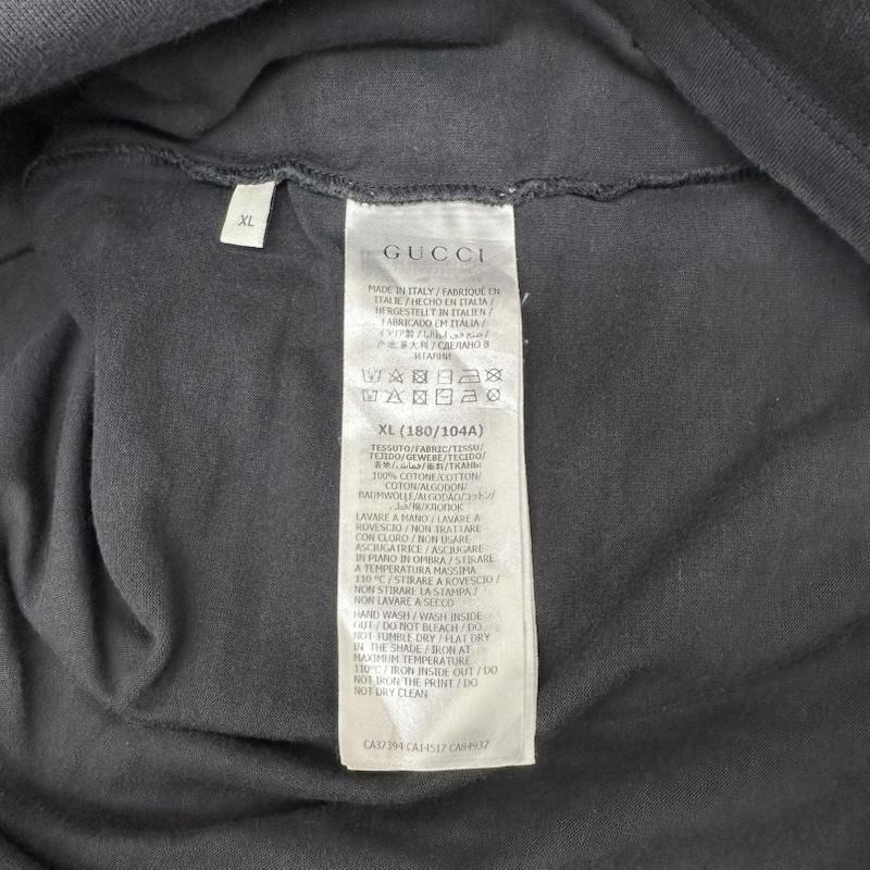 グッチ GUCCI Tシャツ 半袖 ブレード ロゴ プリント Tシャツ 565806 XJAZY XL 黒 / ブラック / black メンズ USED 古着 中古 50165945