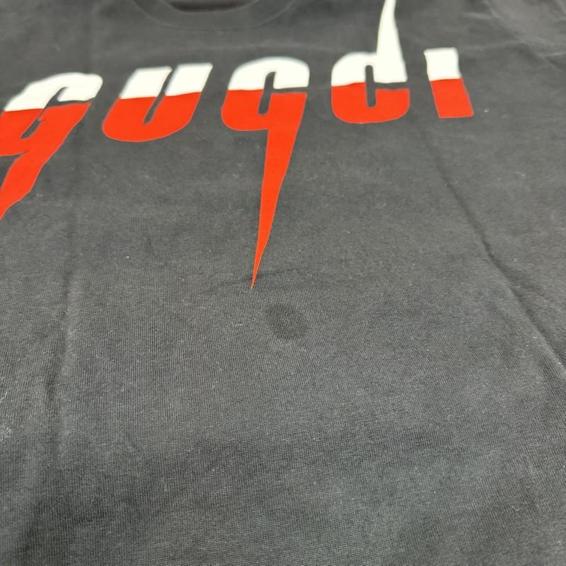 グッチ GUCCI Tシャツ 半袖 ブレード ロゴ プリント Tシャツ 565806 XJAZY XL 黒 / ブラック / black メンズ USED 古着 中古 50165945