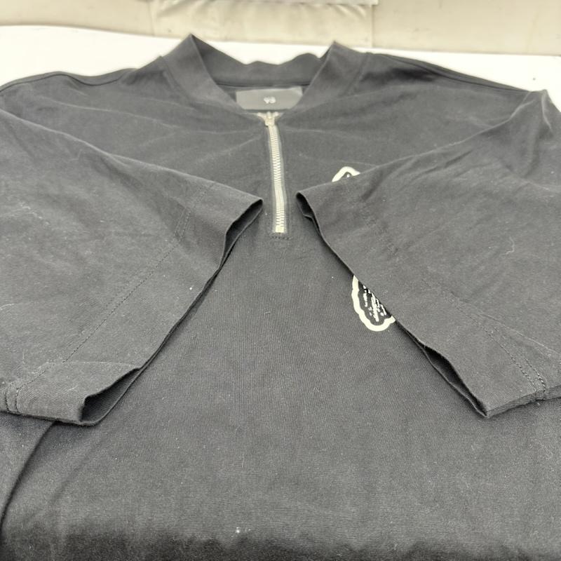 ワイスリー Y-3 Tシャツ 半袖 ハーフジップ ロゴ プリント Tシャツ H44812 M 黒 / ブラック / black メンズ USED 古着 中古 50165946