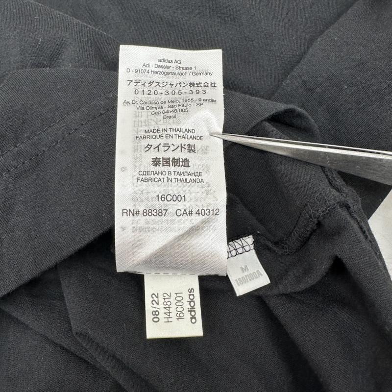 ワイスリー Y-3 Tシャツ 半袖 ハーフジップ ロゴ プリント Tシャツ H44812 M 黒 / ブラック / black メンズ USED 古着 中古 50165946