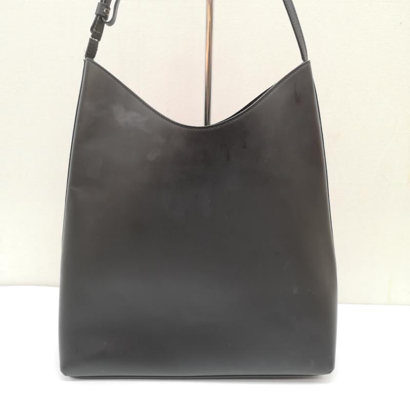 グッチ GUCCI トートバッグ トートバッグ 001-1942-1705 セミショルダー バッグ レザー ブラック ポーチ付き レディース USED 古着 中古 50165952