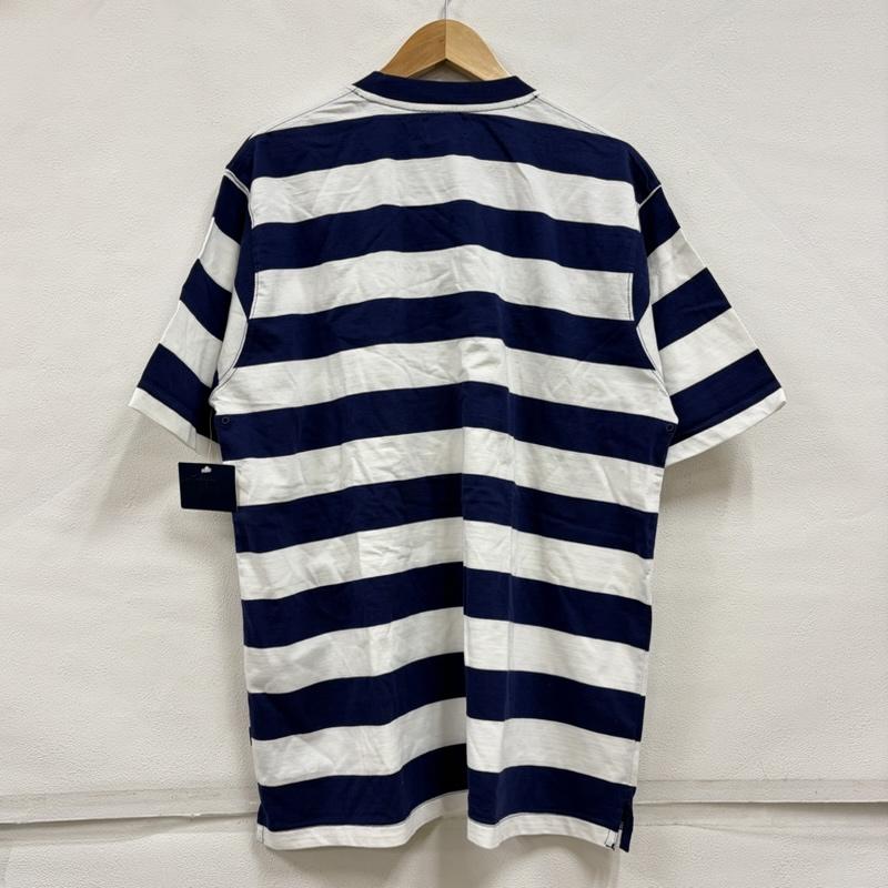 ステューシー STUSSY Tシャツ 半袖 OLD オールド 90s 半袖 ボーダー Tシャツ 紺タグ ヴィンテージ L ボーダー柄 白 / ホワイト / white X 紺 / ネイビー / navy メンズ USED 古着 中古 50165953