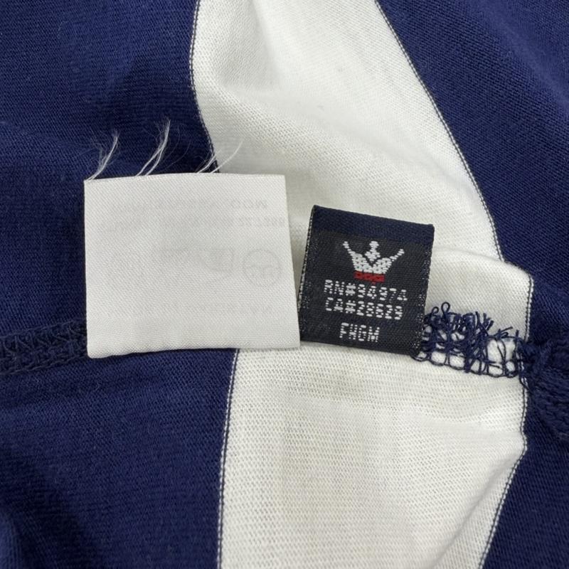 ステューシー STUSSY Tシャツ 半袖 OLD オールド 90s 半袖 ボーダー Tシャツ 紺タグ ヴィンテージ L ボーダー柄 白 / ホワイト / white X 紺 / ネイビー / navy メンズ USED 古着 中古 50165953