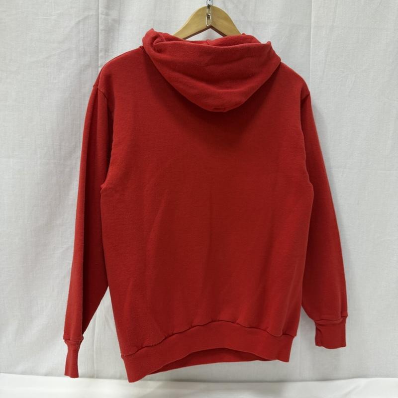 ヴィンテージ VINTAGE パーカー 長袖 sportswear by famous 80s カレッジプリントパーカー WISCONSIN red M USA製 M キャラクター X プリント 赤 / レッド / red メンズ USED 古着 中古 50165960