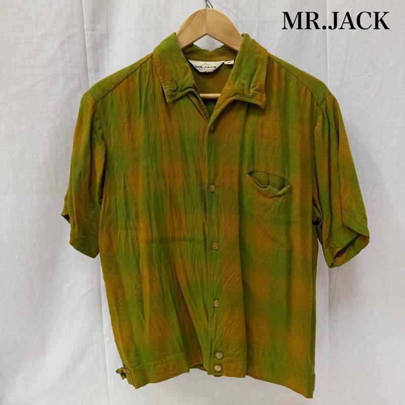 古着 USED シャツ、ブラウス 半袖 60s MR.JACK オンブレチェック半袖シャツ グリーン×オレンジ M M チェック 緑 / グリーン / green X 橙 / オレンジ / orange メンズ USED 古着 中古 50165962