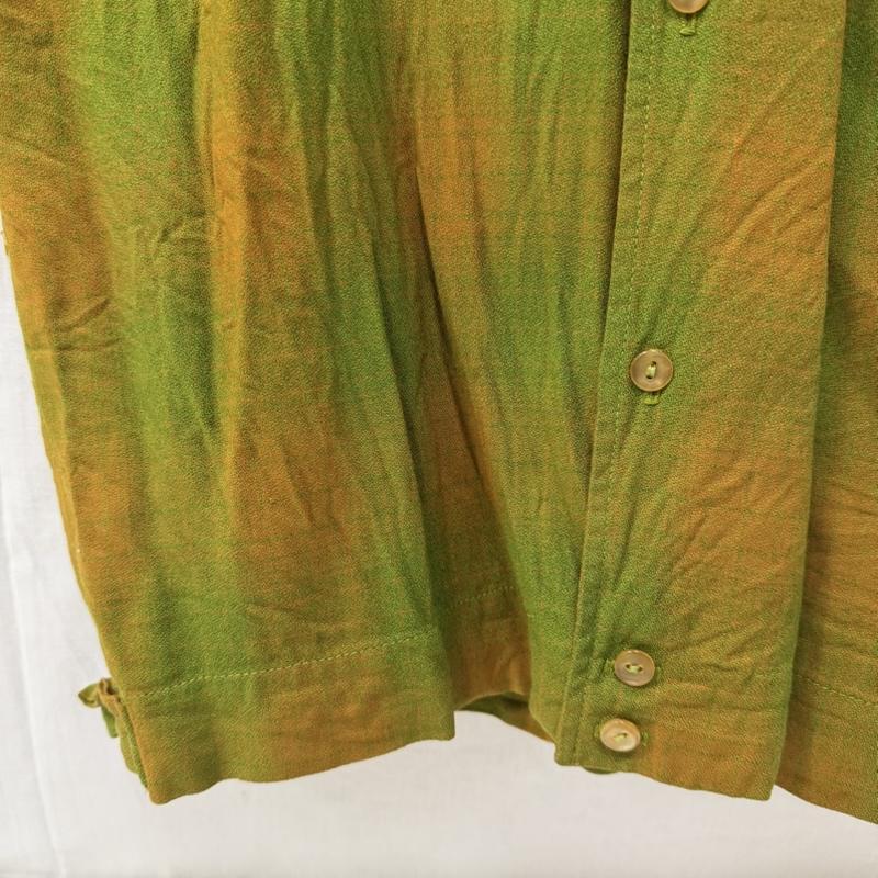 古着 USED シャツ、ブラウス 半袖 60s MR.JACK オンブレチェック半袖シャツ グリーン×オレンジ M M チェック 緑 / グリーン / green X 橙 / オレンジ / orange メンズ USED 古着 中古 50165962