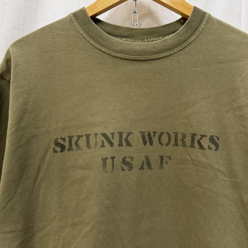バズリクソンズ Buzz Rickson s Tシャツ 半袖 buzz rickson s SKUNK WORKS プリントTシャツ オリーブグリーン S S ロゴ、文字 オリーブグリーン / オリーブグリーン / メンズ USED 古着 中古 50165964