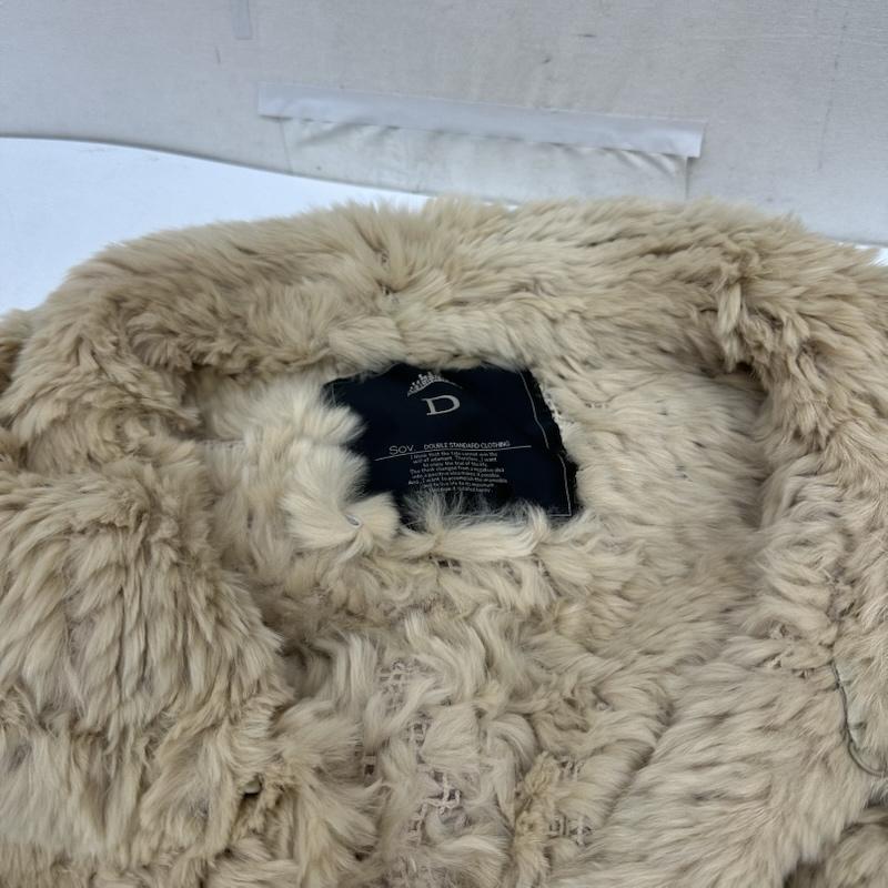 ソブ SOV. ジャケット、上着 ポンチョ ダブルスタンダード ラビットファー ケープ コート ポンチョ ベージュ / ベージュ / beige レディース USED 古着 中古 50165965