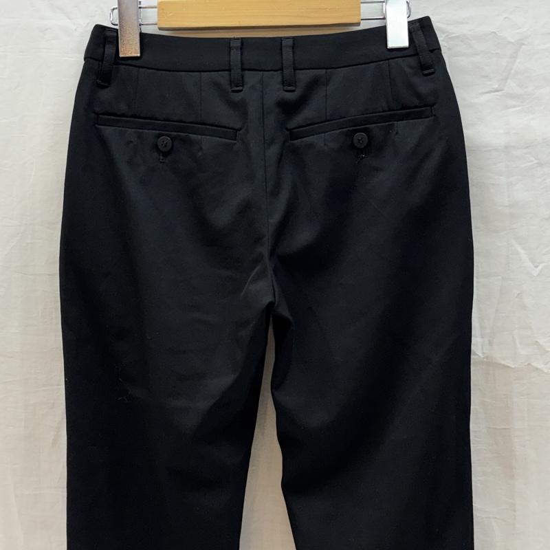 イッセイミヤケ ISSEY MIYAKE ボトムス ボトムス IM76-FF003 ウール ノータック スリム スラックス パンツ 1 黒 / ブラック / black メンズ USED 古着 中古 50165970