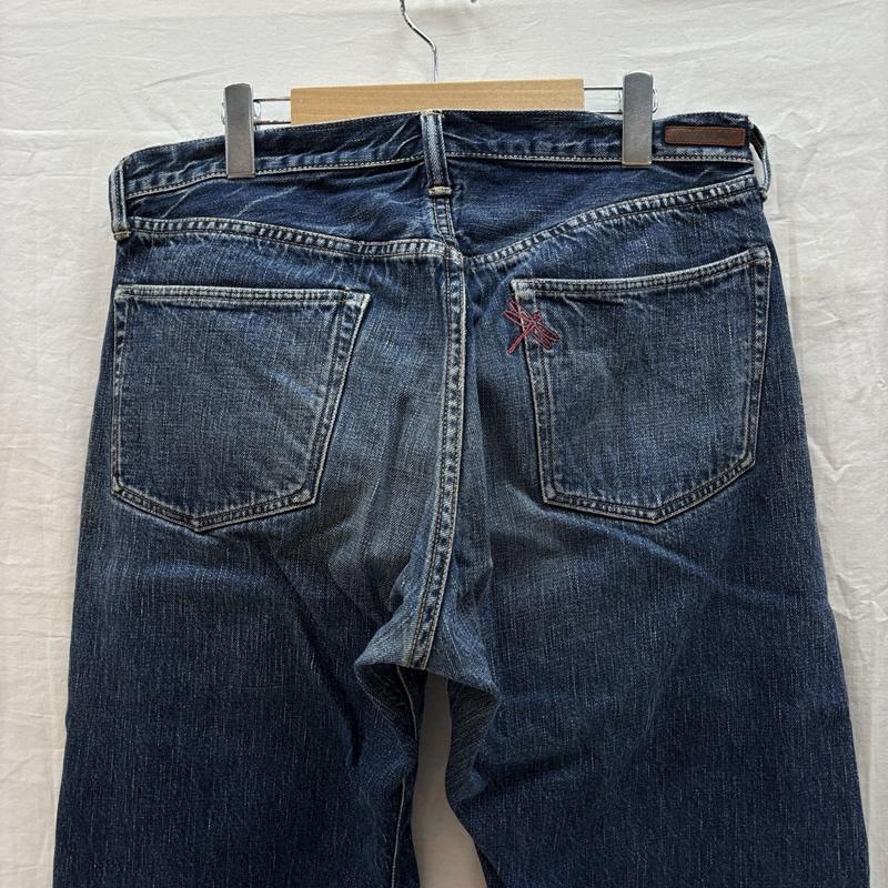 フルカウント FULLCOUNT パンツ デニム、ジーンズ UK-012 デニム テーパード パンツ 赤耳 セルビッジ 36インチ メンズ USED 古着 中古 50165971
