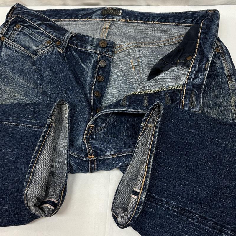 フルカウント FULLCOUNT パンツ デニム、ジーンズ UK-012 デニム テーパード パンツ 赤耳 セルビッジ 36インチ メンズ USED 古着 中古 50165971
