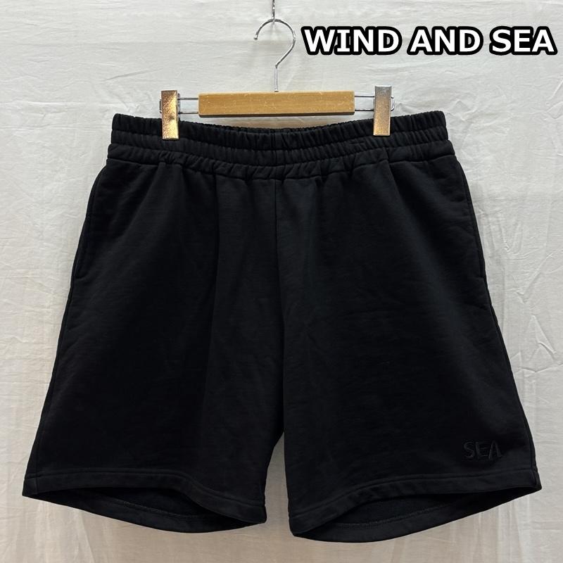 ウィンダンシー WIND AND SEA パンツ ショートパンツ WDS-O-ESS2-24-Q3-PT-01 SEA ロゴ スウェット ワイド ショートパンツ ショーツ XL 黒 / ブラック / black メンズ USED 古着 中古 50165972