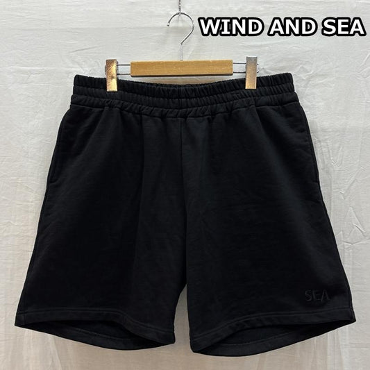 ウィンダンシー WIND AND SEA パンツ ショートパンツ WDS-O-ESS2-24-Q3-PT-01 SEA ロゴ スウェット ワイド ショートパンツ ショーツ XL 黒 / ブラック / black メンズ USED 古着 中古 50165972