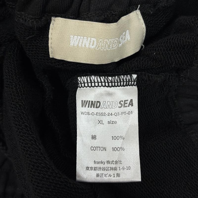 ウィンダンシー WIND AND SEA パンツ ショートパンツ WDS-O-ESS2-24-Q3-PT-01 SEA ロゴ スウェット ワイド ショートパンツ ショーツ XL 黒 / ブラック / black メンズ USED 古着 中古 50165972